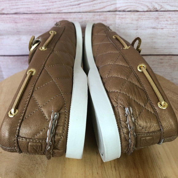 Sperry Top Sider Slip On Diamond Pattern Loafers - Picture 8 of 13